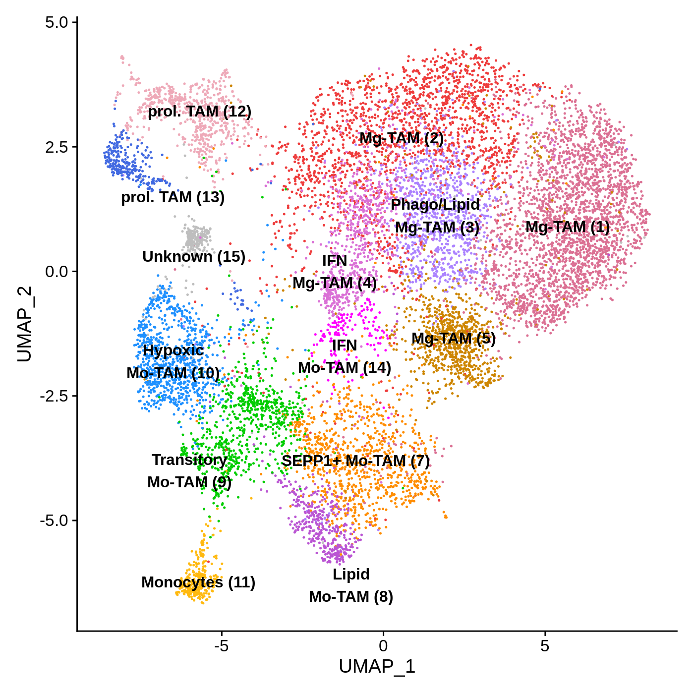 Umap human GBM TAM